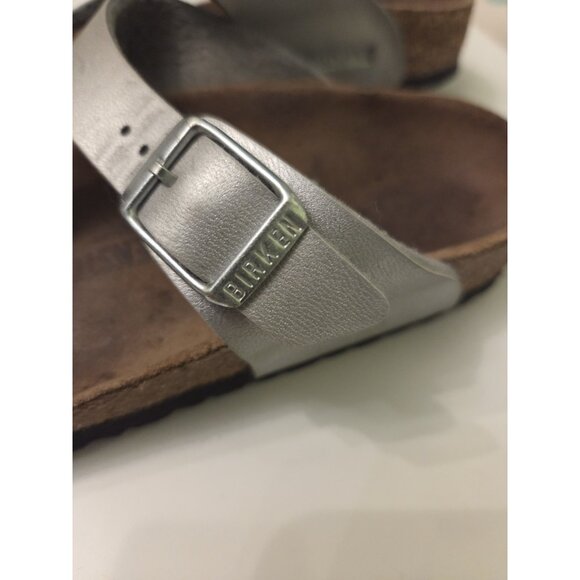 BIRKENSTOCK Youth Girls Gizeh Thong Birko-Flor Sandals Silver 30 Size US 12 12.5 - Picture 5 of 16